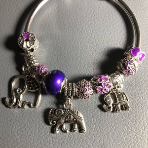 Ladies charm bracelets.